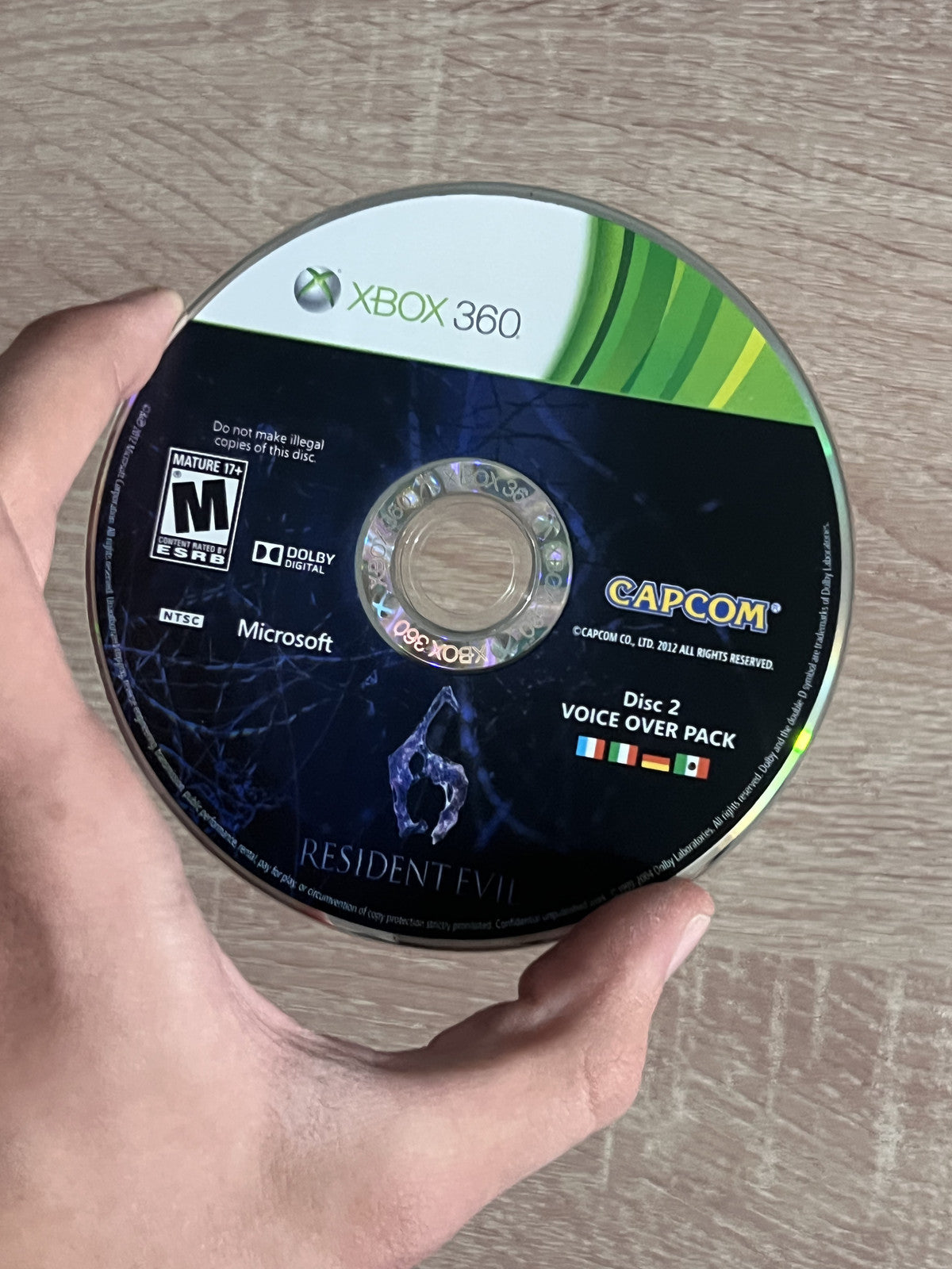 Resident Evil 6 (Microsoft Xbox 360, 2012) DISC 2 ONLY