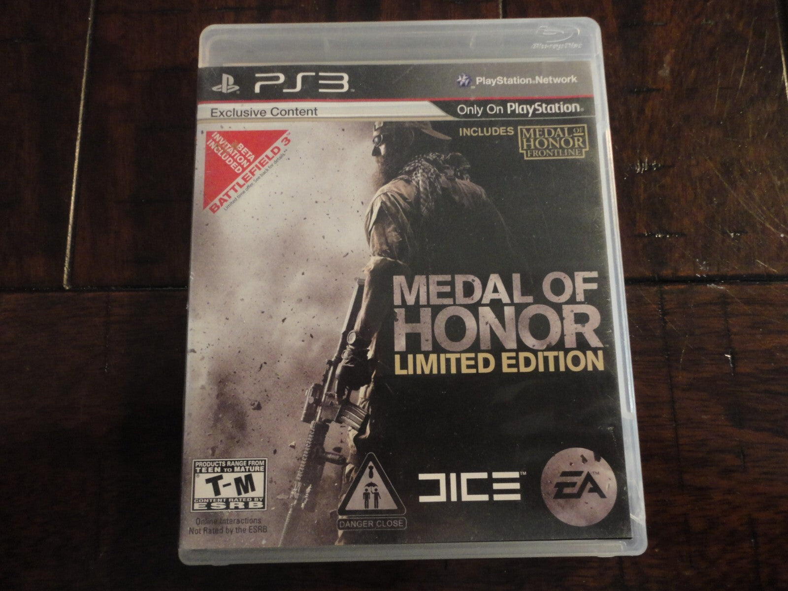 Medal of Honor: Limited Edition (Sony PlayStation 3, 2010) MISSING INSERTS