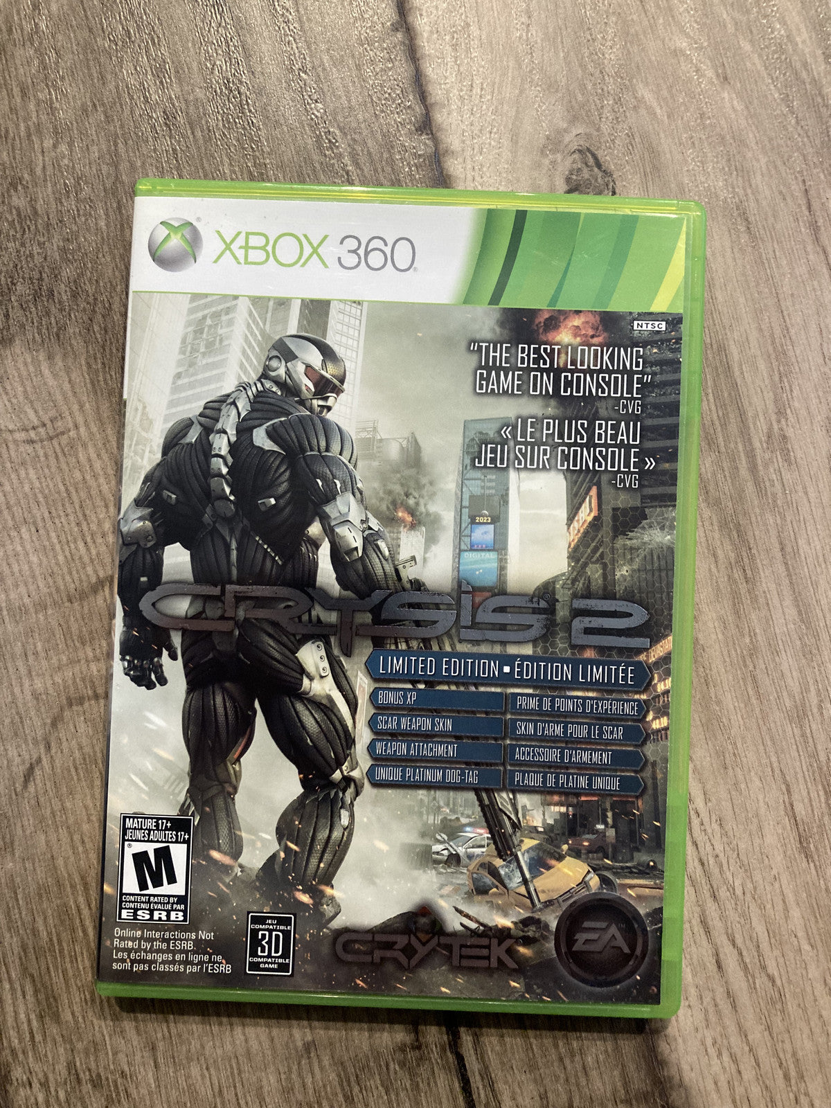Crysis 2: Limited Edition (Microsoft Xbox 360, 2011) CIB COMPLETE