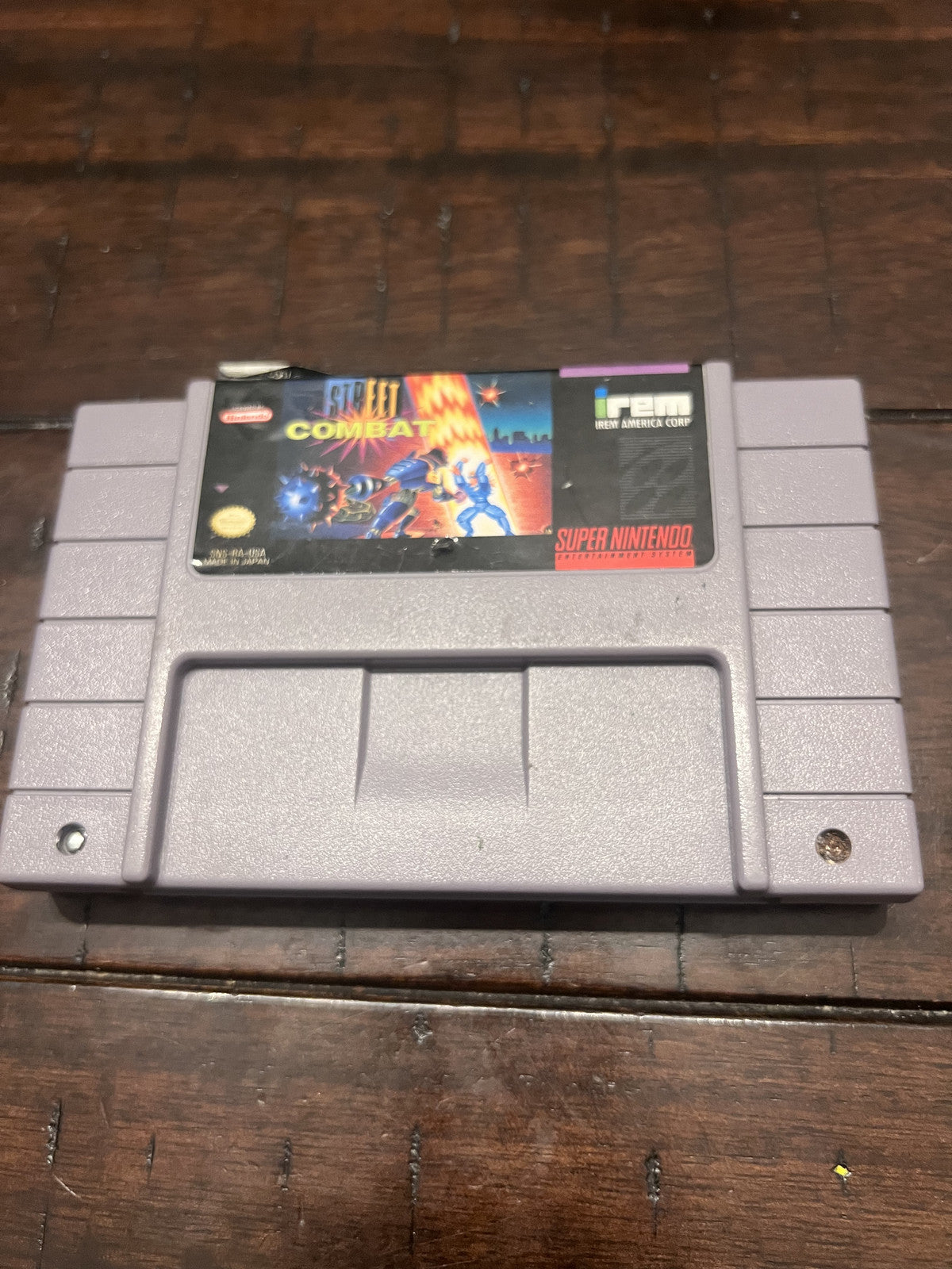 Street Combat (Super Nintendo SNES, 1993) CART ONLY