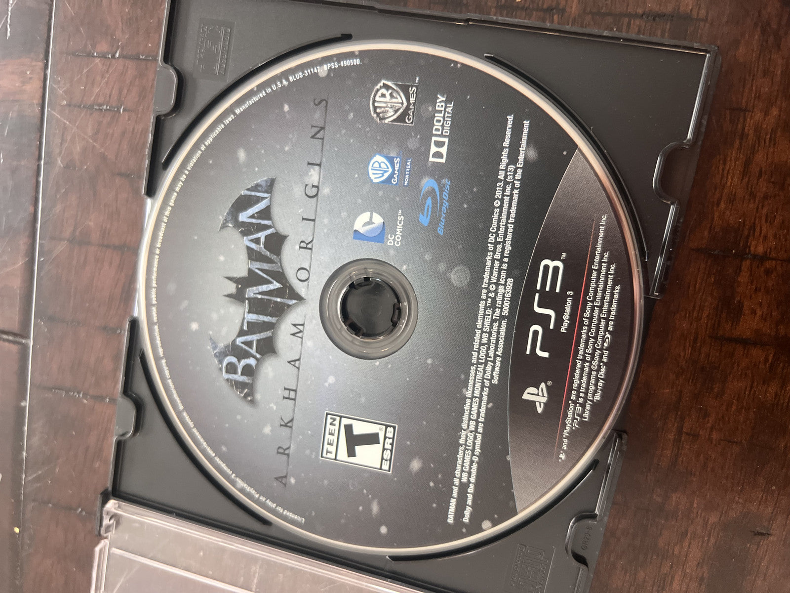 Batman: Arkham Origins (Sony Playstation 3 PS3, 2013) DISC ONLY