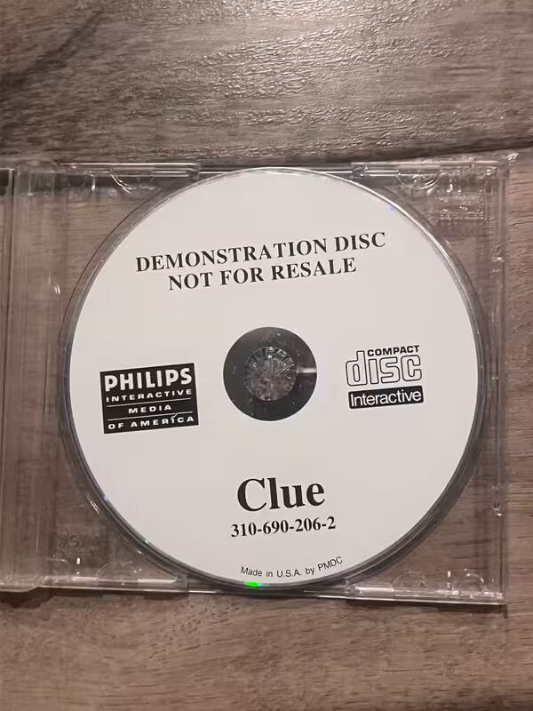 Clue Demonstration Disc (Phillips CD-i CDI, 1990s) DISC ONLY 310-690-206-2