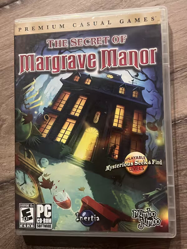The Secret of Margrave Manor (PC CD-ROM, 2010) CIB