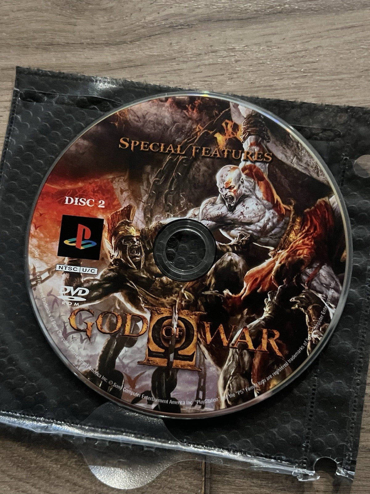 God of War II (Sony PlayStation 2 PS2, 2007) DISC 2 ONLY SPECIAL FEATURES