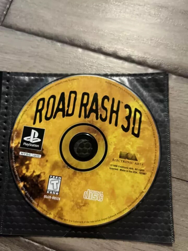 Road Rash 3D (Sony PlayStation 1, 1998) DISC ONLY