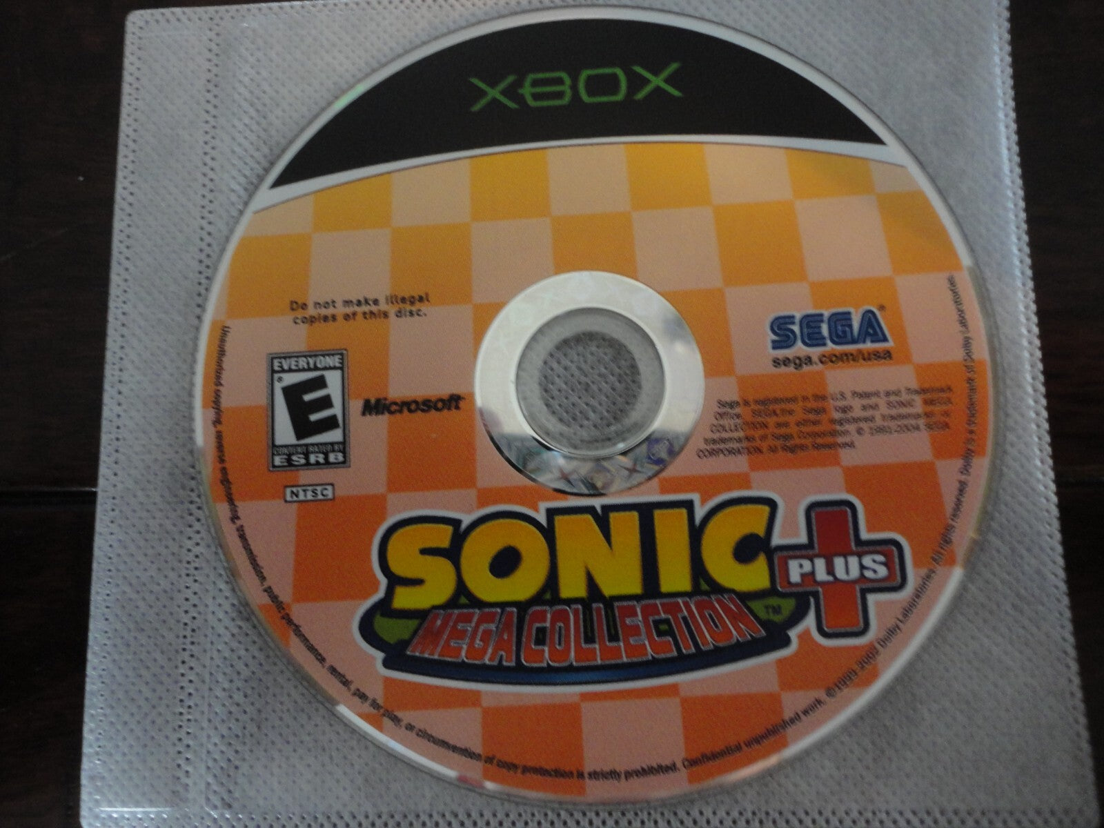 Sonic Mega Collection Plus (Microsoft Xbox, 2004) DISC ONLY