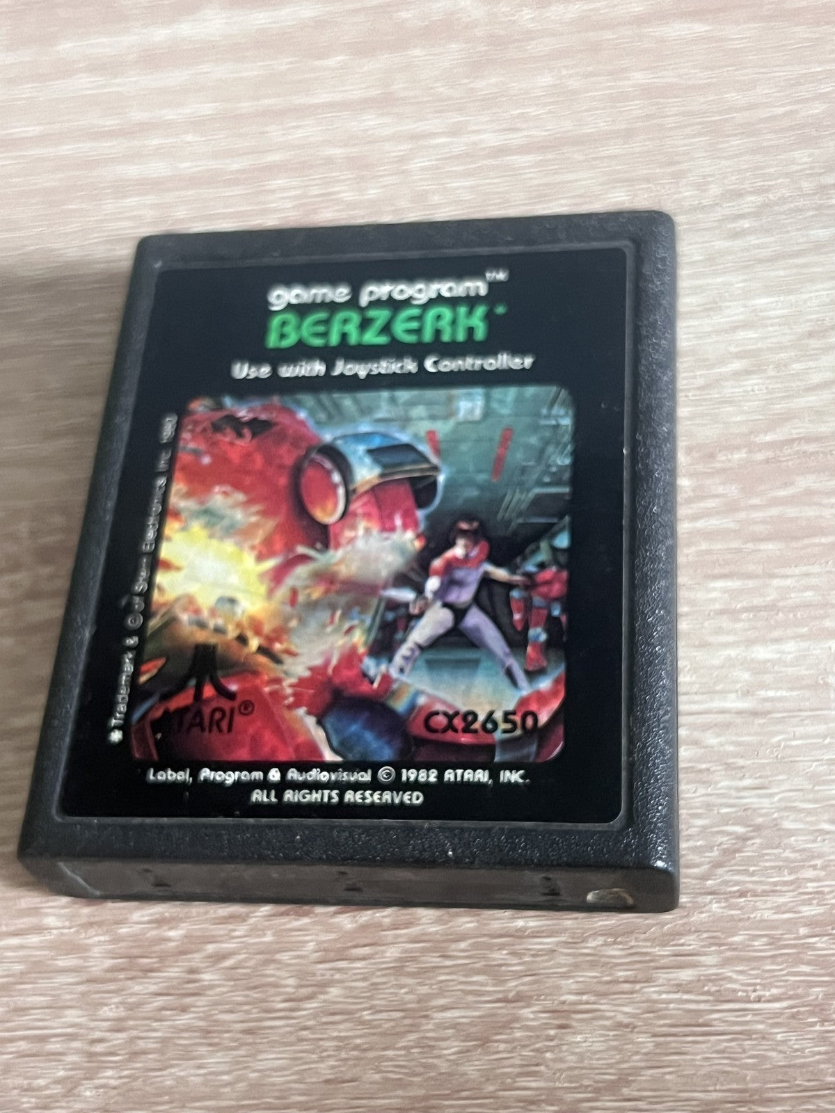 Berzerk (Atari 2600, 1982) CART ONLY NO END LABEL