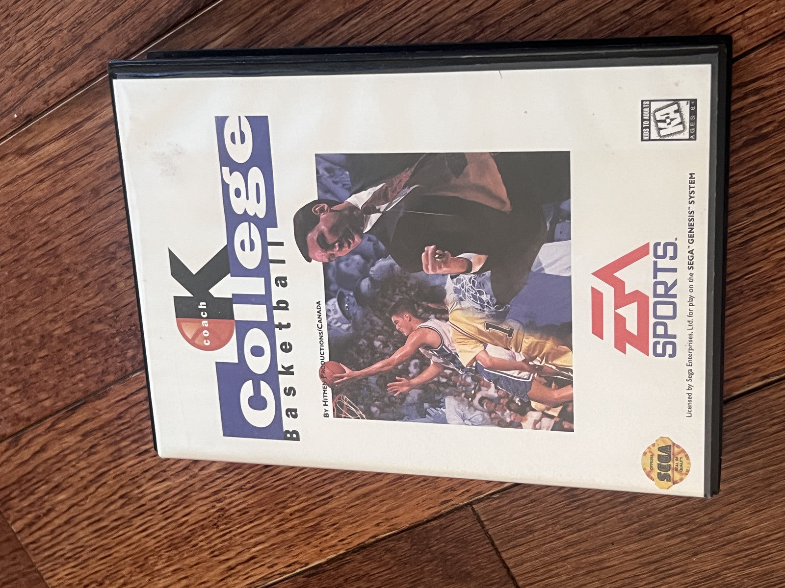 Coach K College Basketball (Sega Genesis, 1995) NO MANUAL