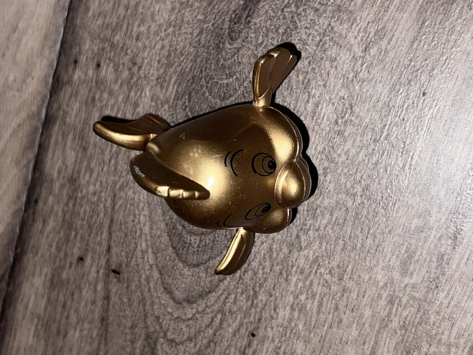 1997 Gold  Flounder The Little Mermaid McDonald's Happy Meal Toy