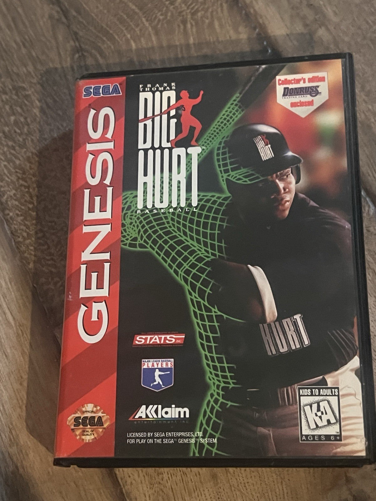 Frank Thomas Big Hurt Baseball (Sega Genesis, 1995) ARTWORK ONLY CASE