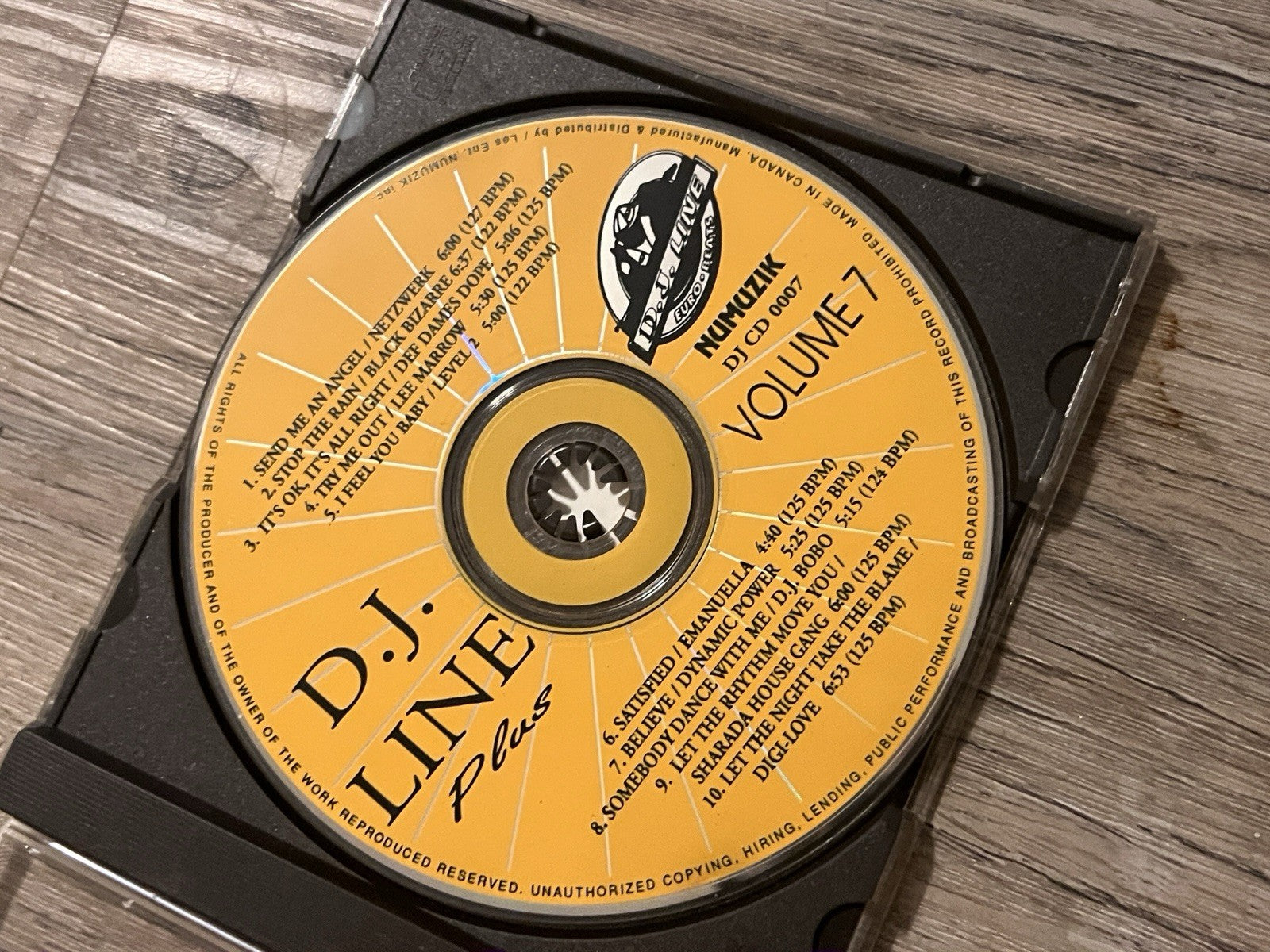 D.J. Line Plus Volume 7: Compilation DISC ONLY