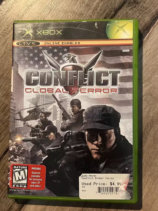 Conflict Global Terror (Microsoft Xbox, 2005) NO MANUAL