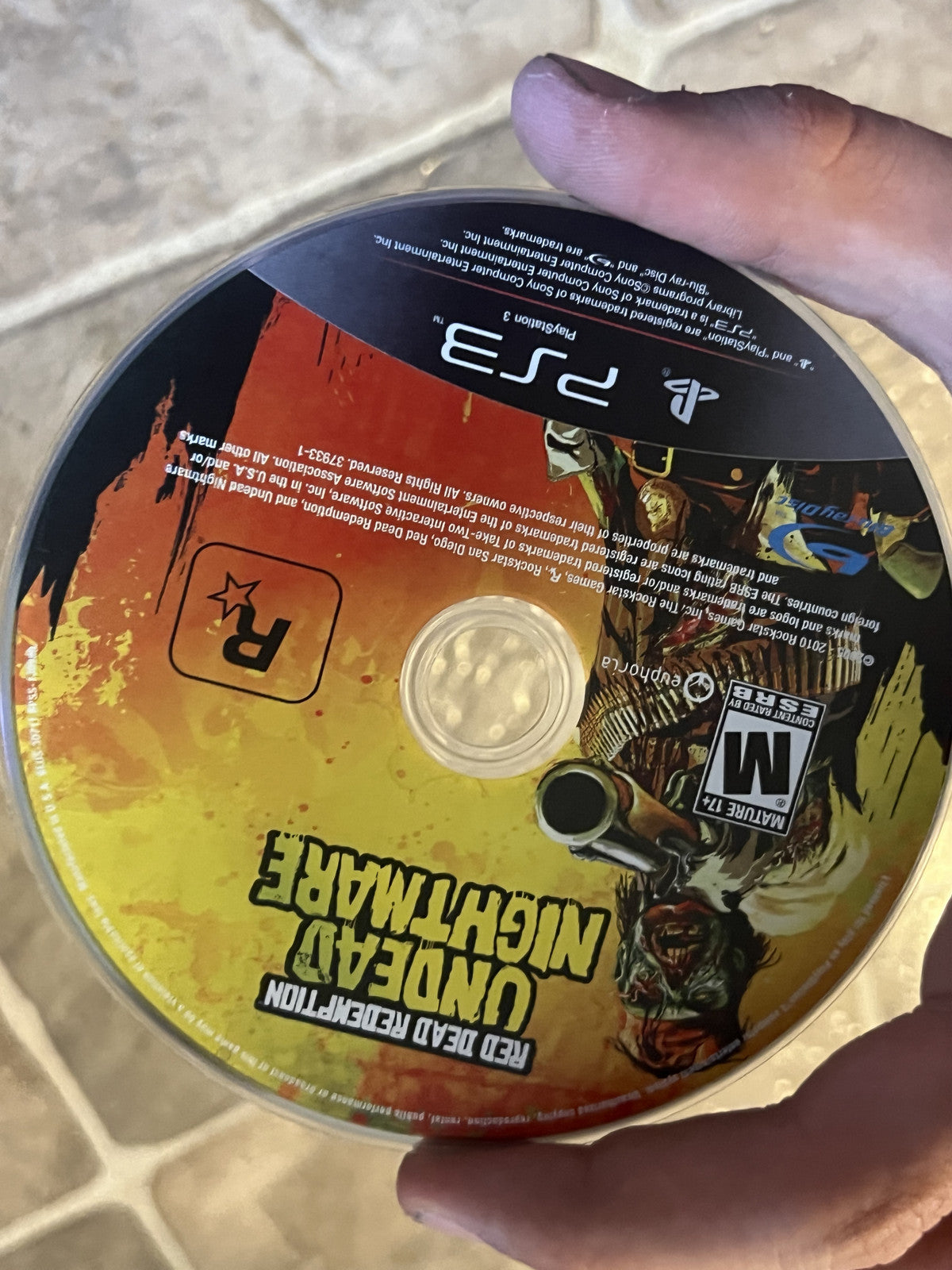 Red Dead Redemption Undead Nightmare (Sony Playstation 3 PS3, 2010) DISC ONLY