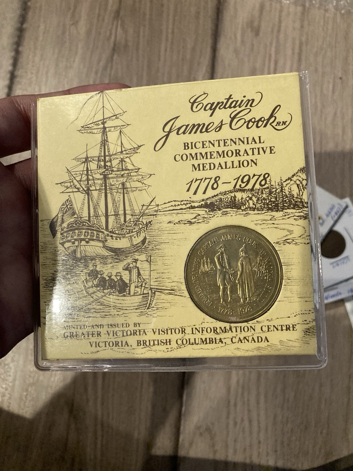 1978 Captain James Cook Bicentennial Commemorative Medallion