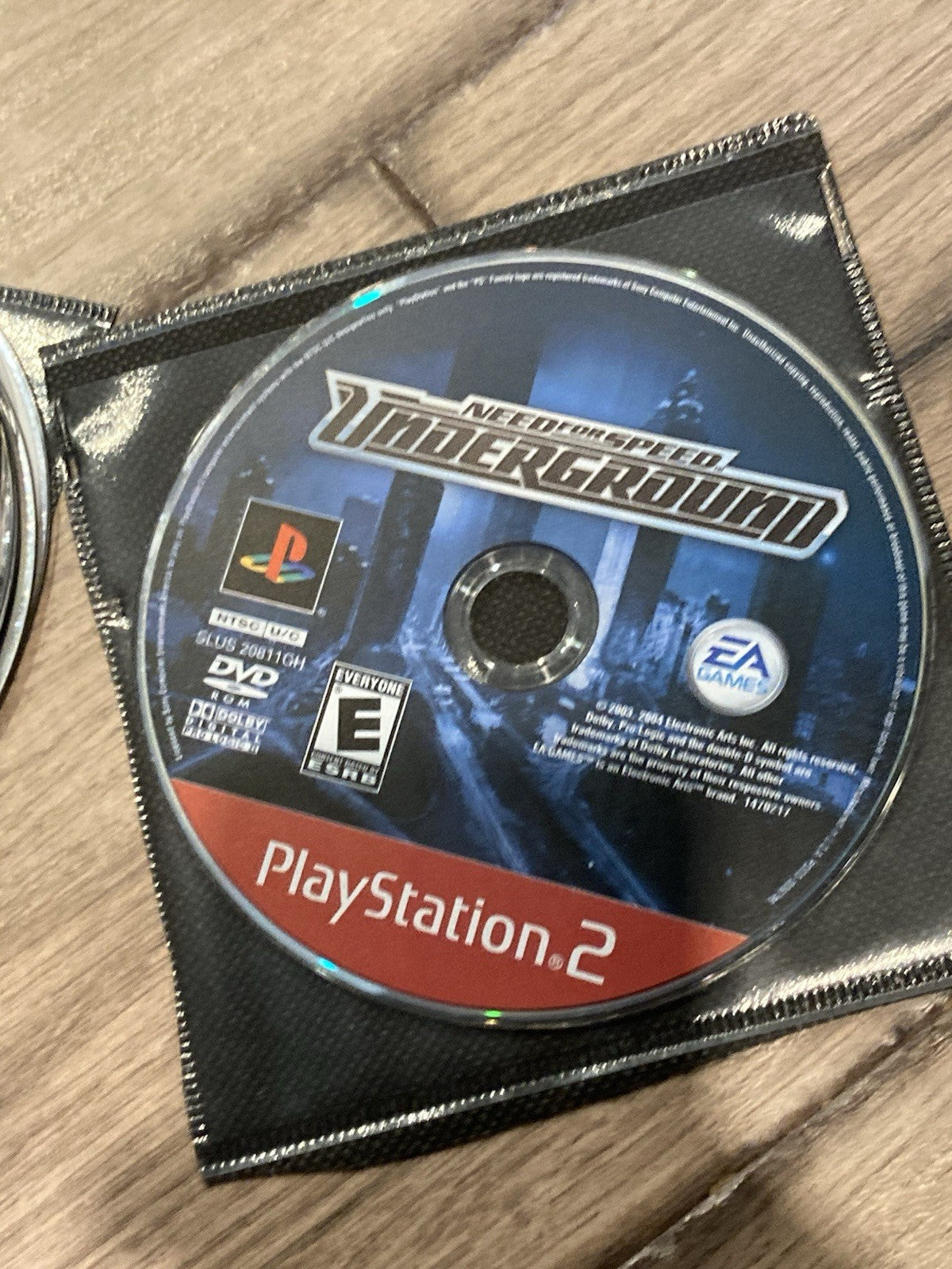 Need for Speed: Underground Greatest Hits (Sony Playstation 2, 2003) DISC ONLY