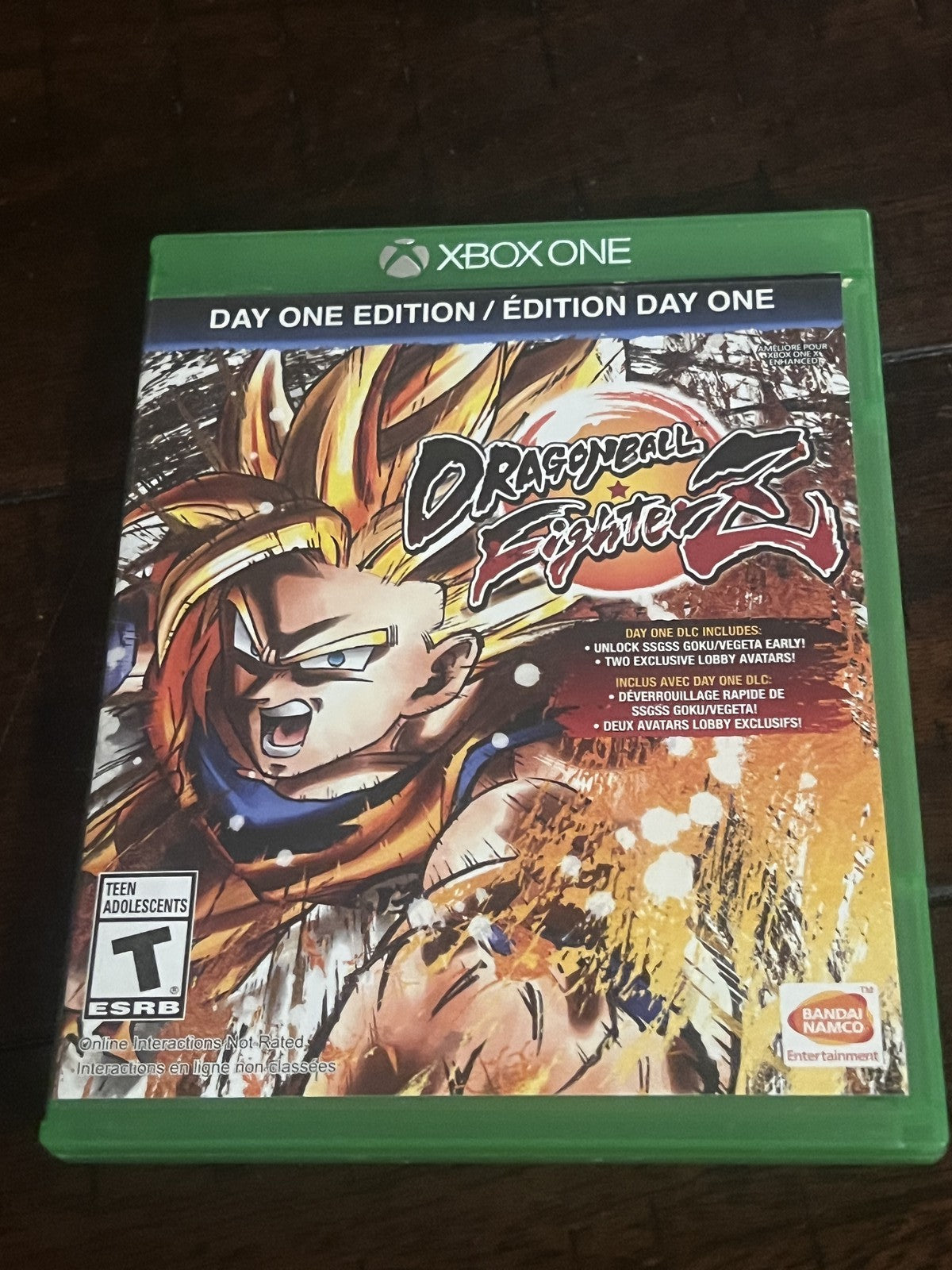 Dragon Ball FighterZ: Day One Edition (Microsoft Xbox One, 2018) NO MANUAL