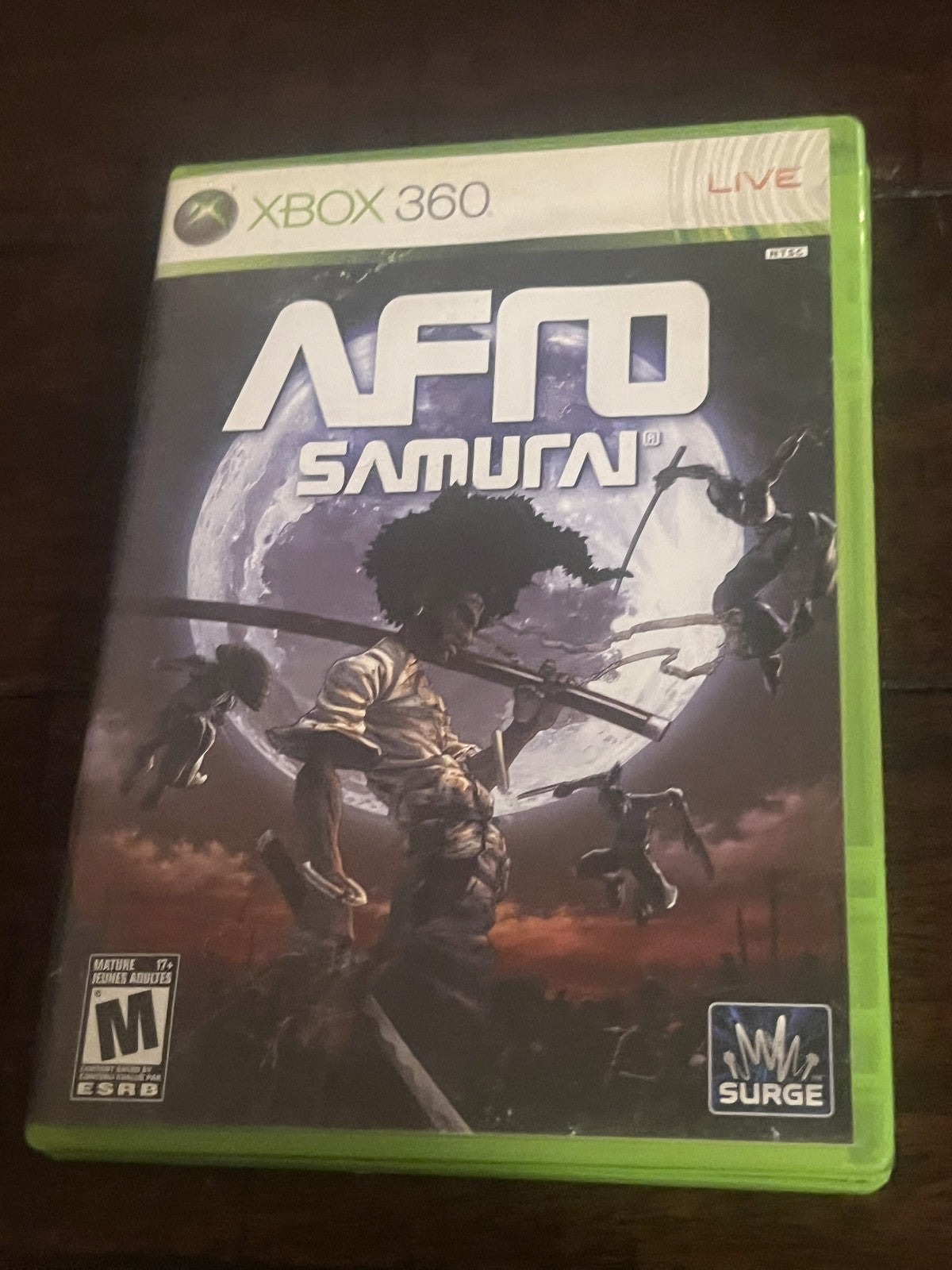 Afro Samurai (Microsoft Xbox 360, 2009) NO MANUAL