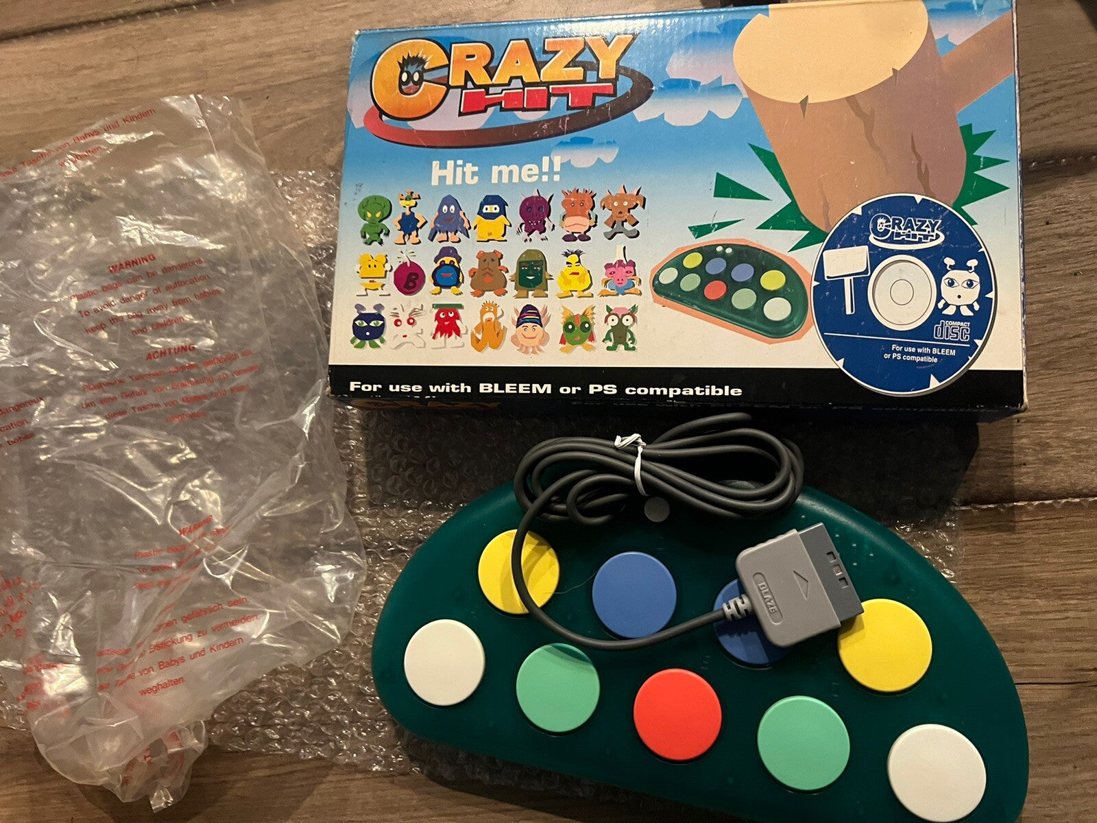 Crazy Hit Controller For Playstation PSX PS1 U.F.O. Games NO GAME INCLUDED