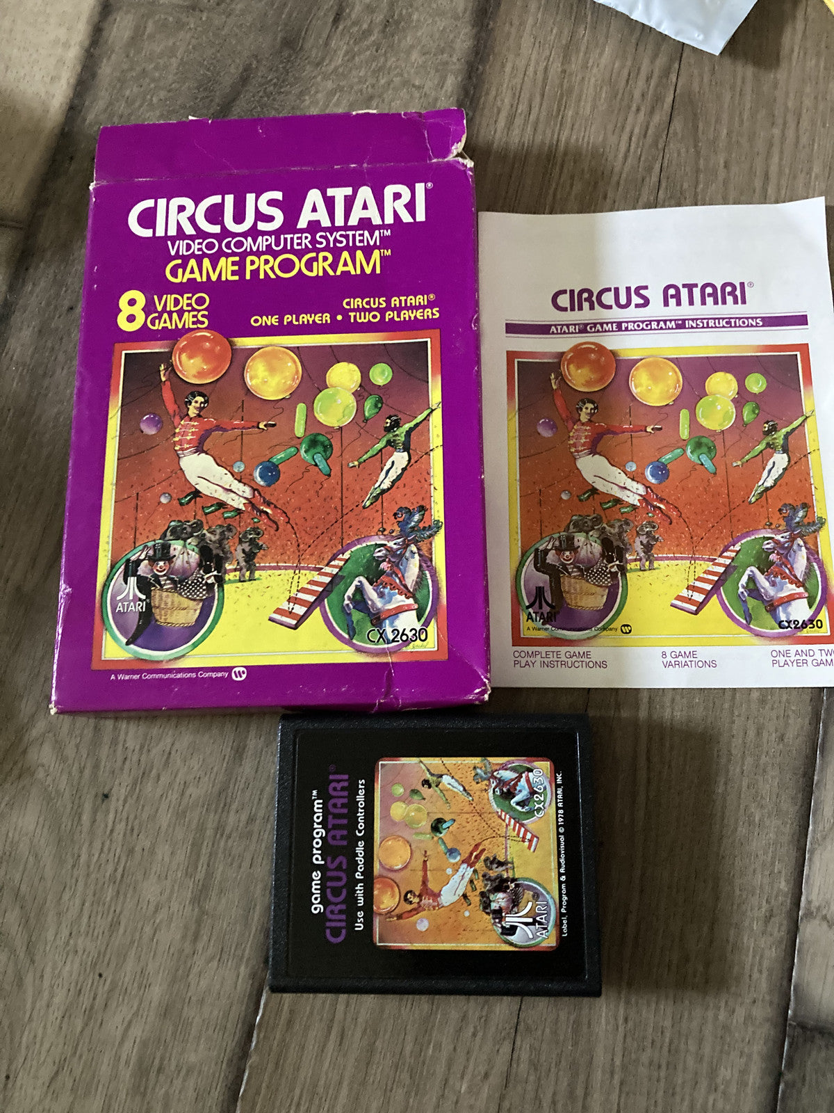 Circus Atari (Atari 2600, 1978) CIB COMPLETE