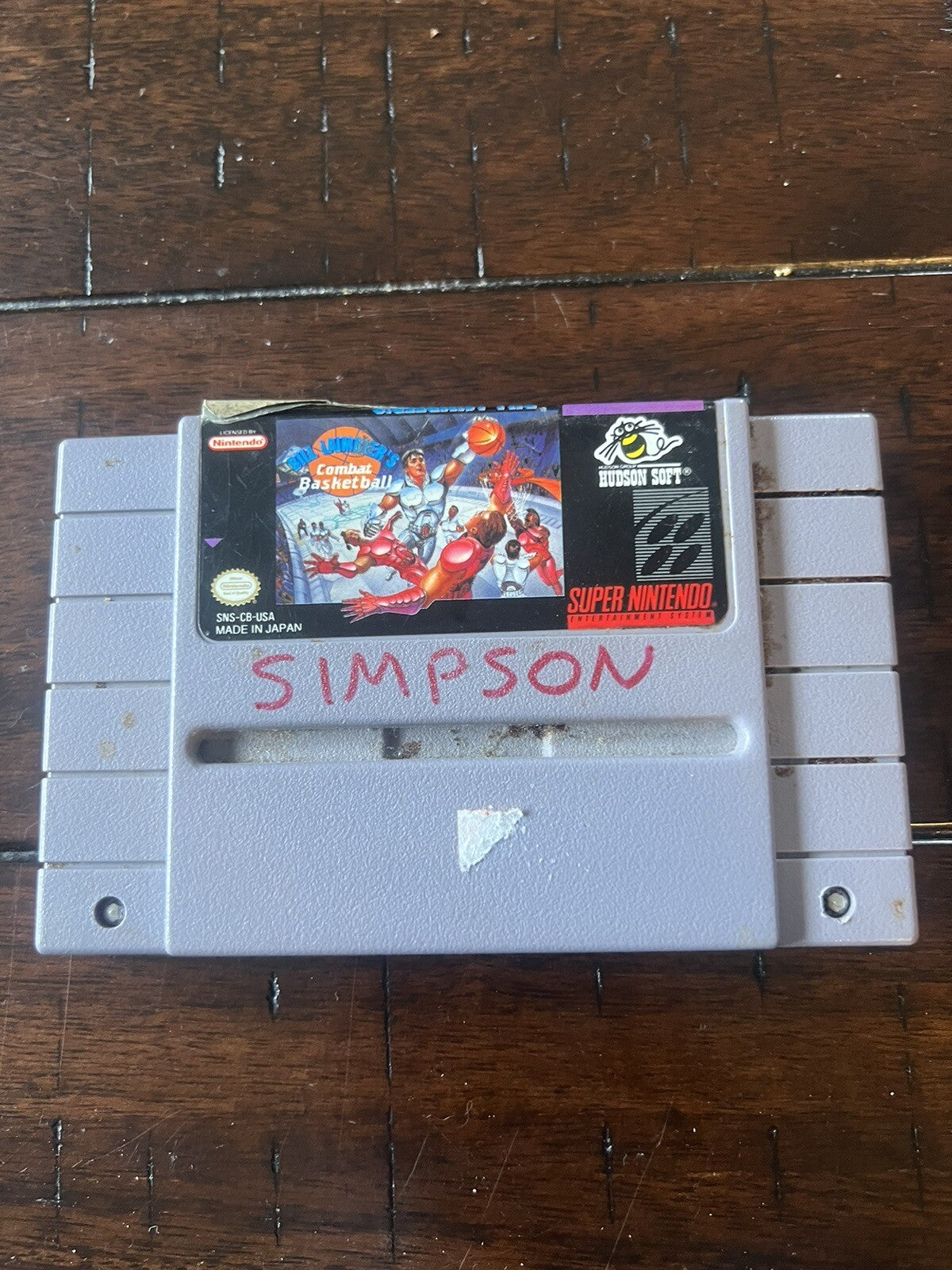 Bill Laimbeer's Combat Basketball (SNES, 1991) CART ONLY