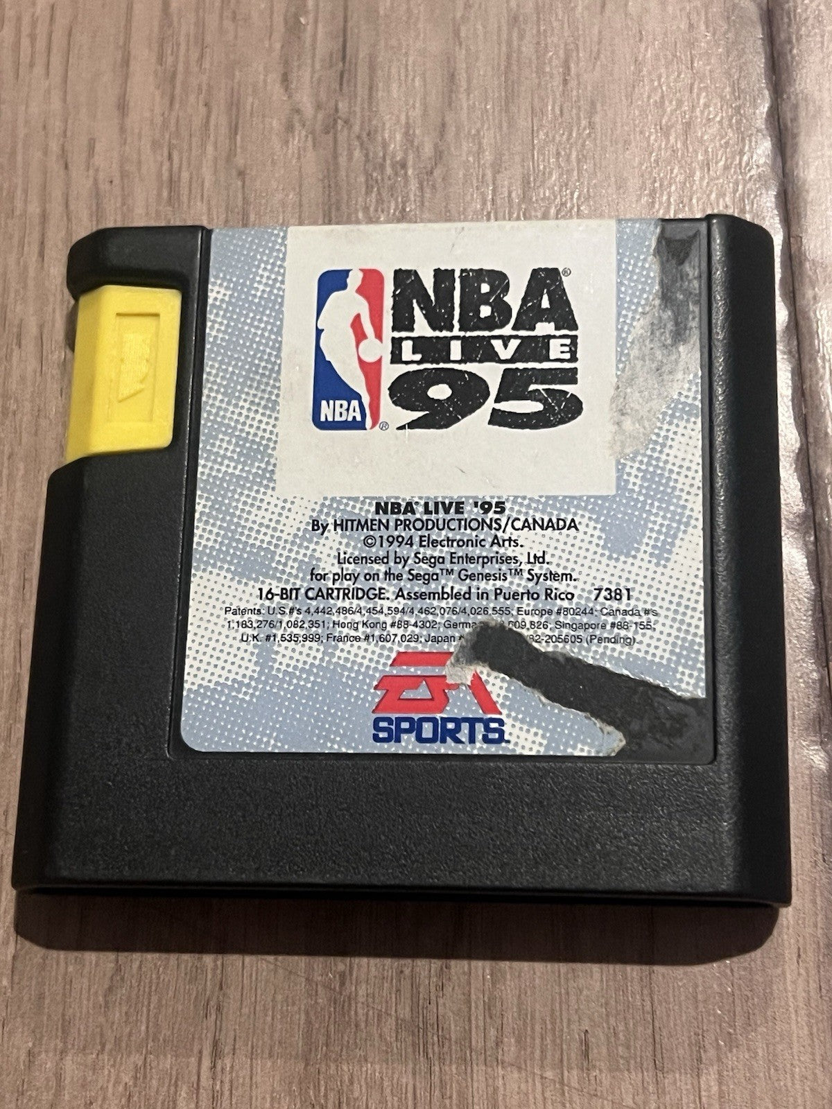 NBA Live 95 (Sega Genesis, 1994) CART ONLY