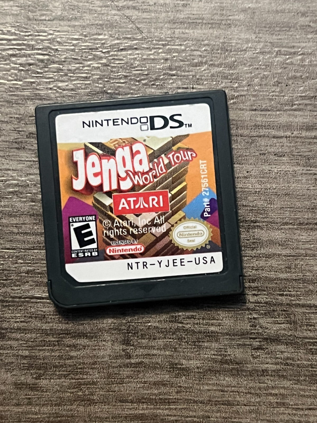 Jenga: World Tour (Nintendo DS, 2007) CART ONLY