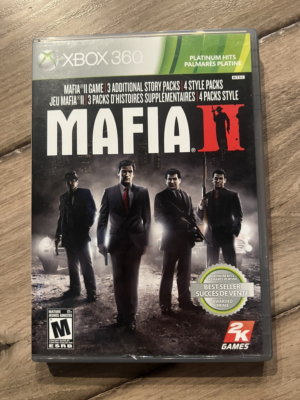 Mafia II: Platinum Hits (Microsoft Xbox 360, 2010) CIB WITH MAP