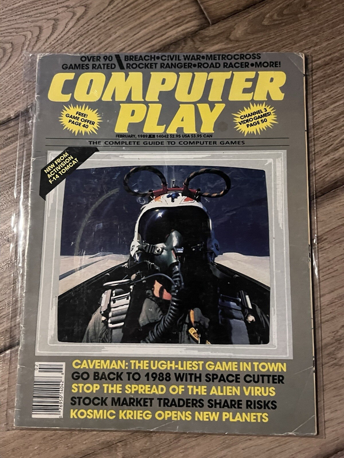 Computer Play Magazine February 1989 Activation F-14 Tomcat