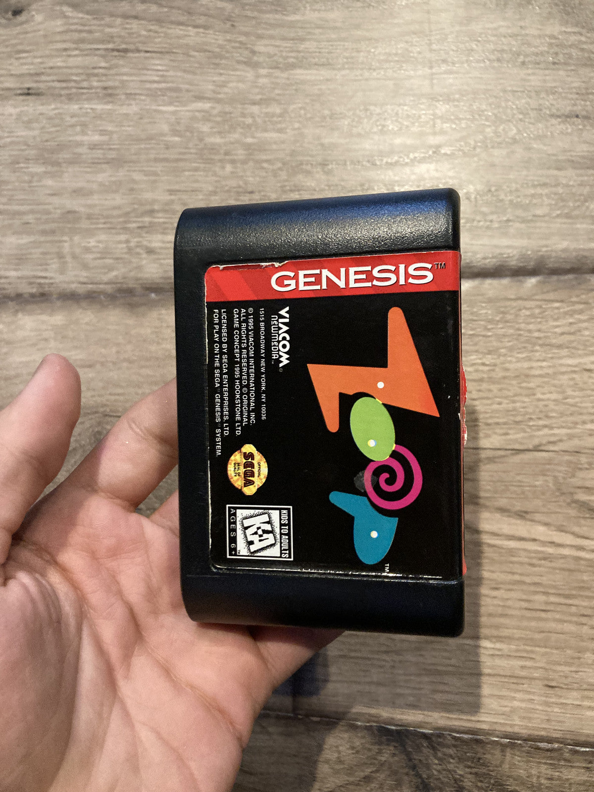 Zoop (Sega Genesis, 1995) CART ONLY