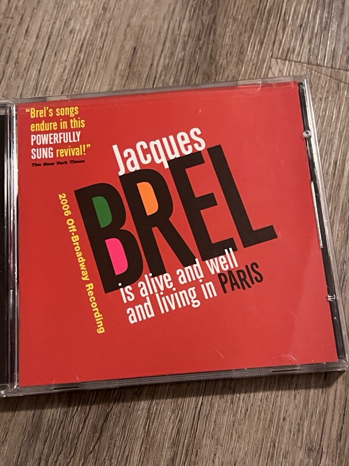 Jacques Brel is Alive and Well and Living in Paris (CD, 2006) CIB