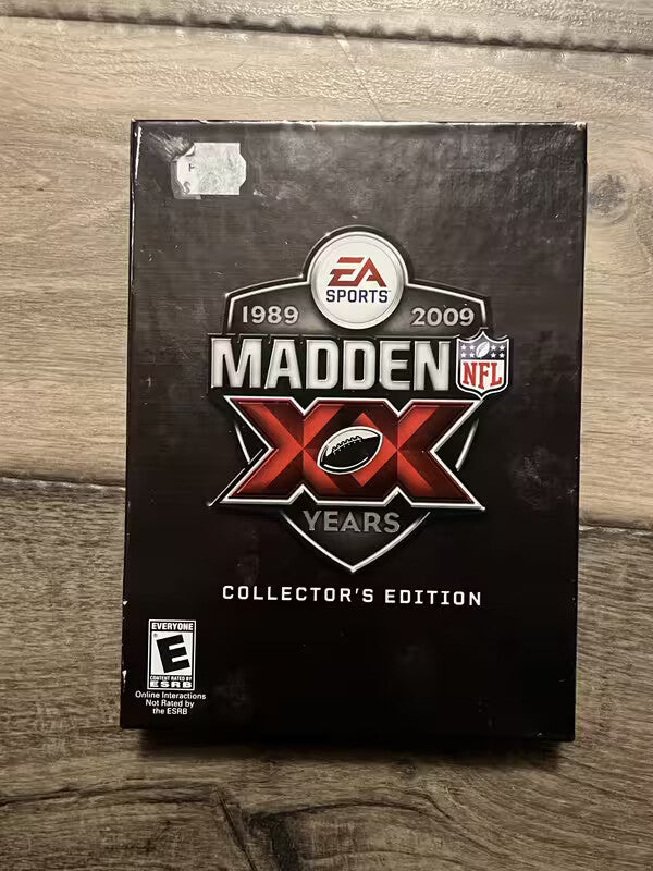 Madden NFL 09 20th Anniversary Collectors Edition (Microsoft Xbox 360, 2008) CIB