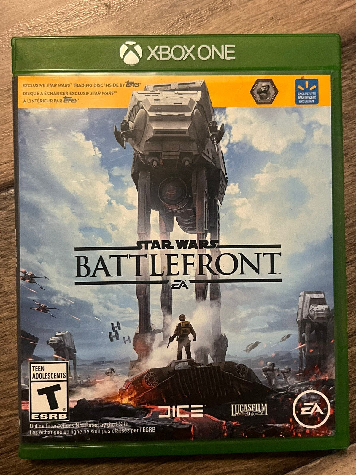 Star Wars Battlefront: W/ Topps Trading Disc (Microsoft Xbox One, 2015) CIB