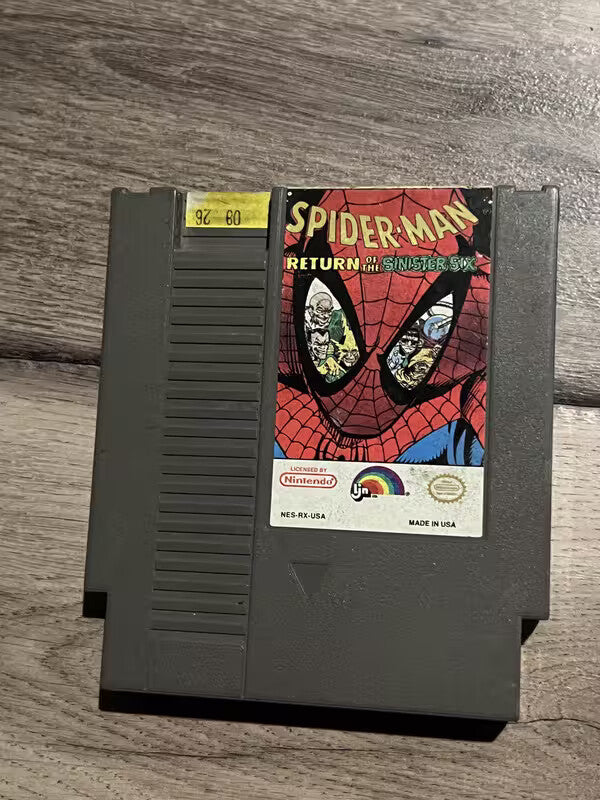 Spider-Man: Return of the Sinister Six (NES, 1992) CART ONLY