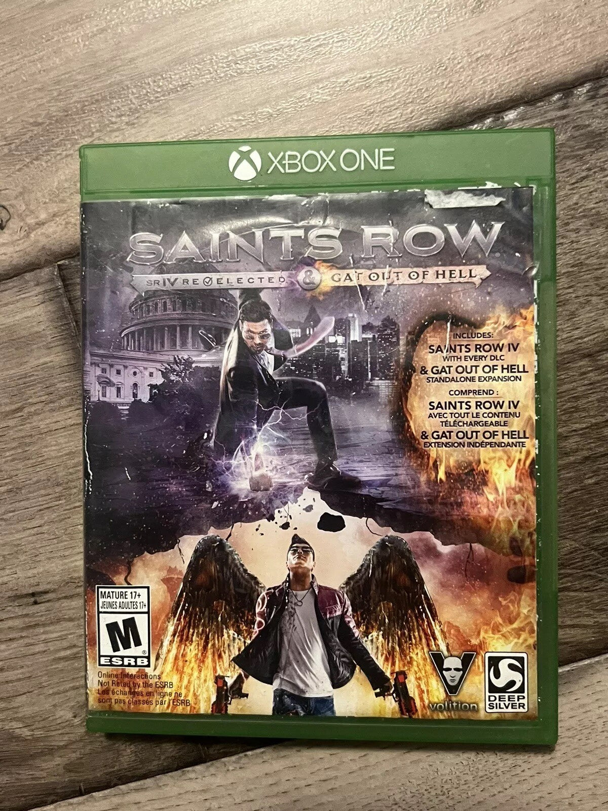 Saints Row Re-Elected & Gat Out Of Hell (Microsoft Xbox One, 2015) NO INSERT