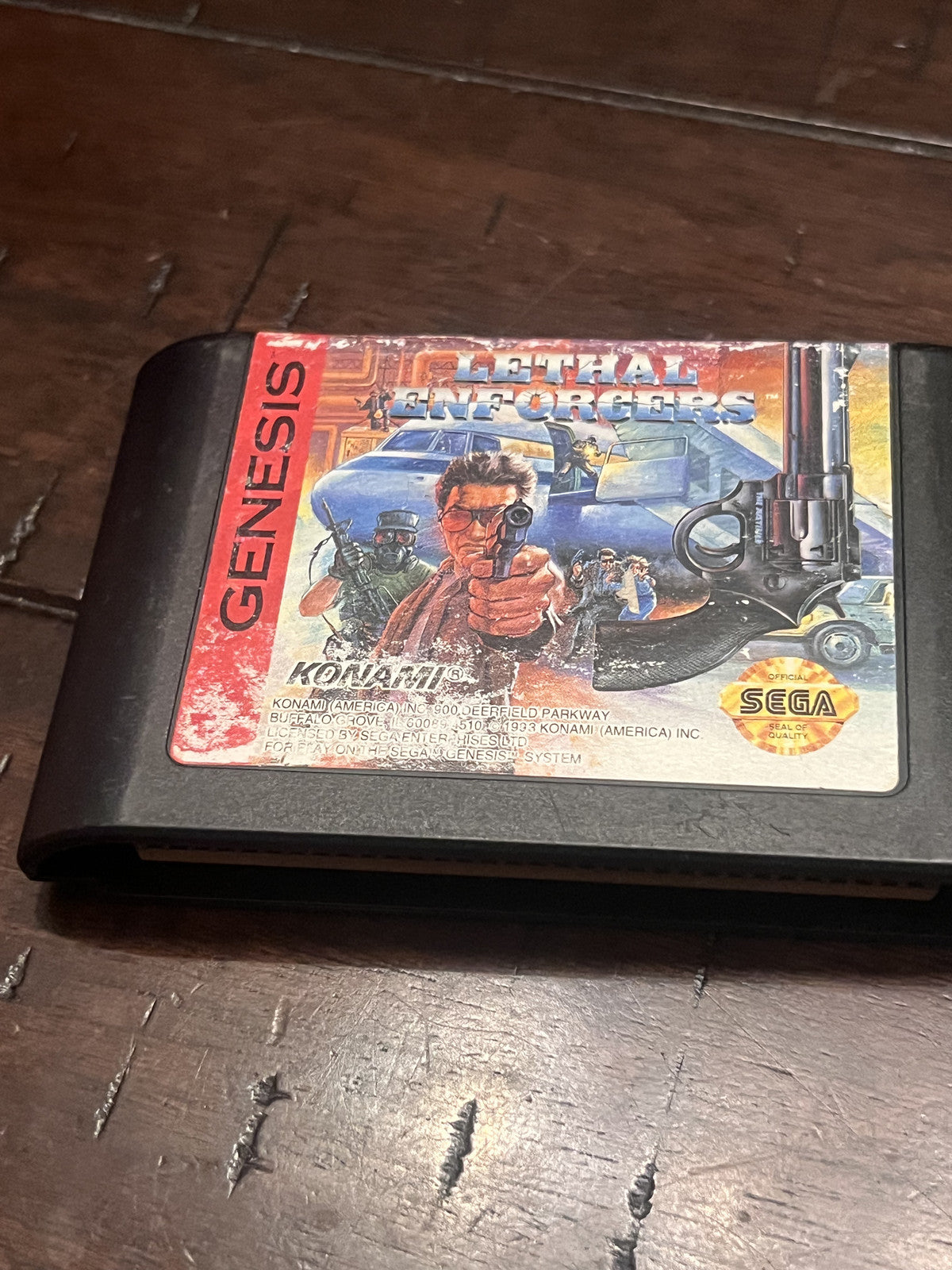 Lethal Enforcers (Sega Genesis, 1993) CART ONLY
