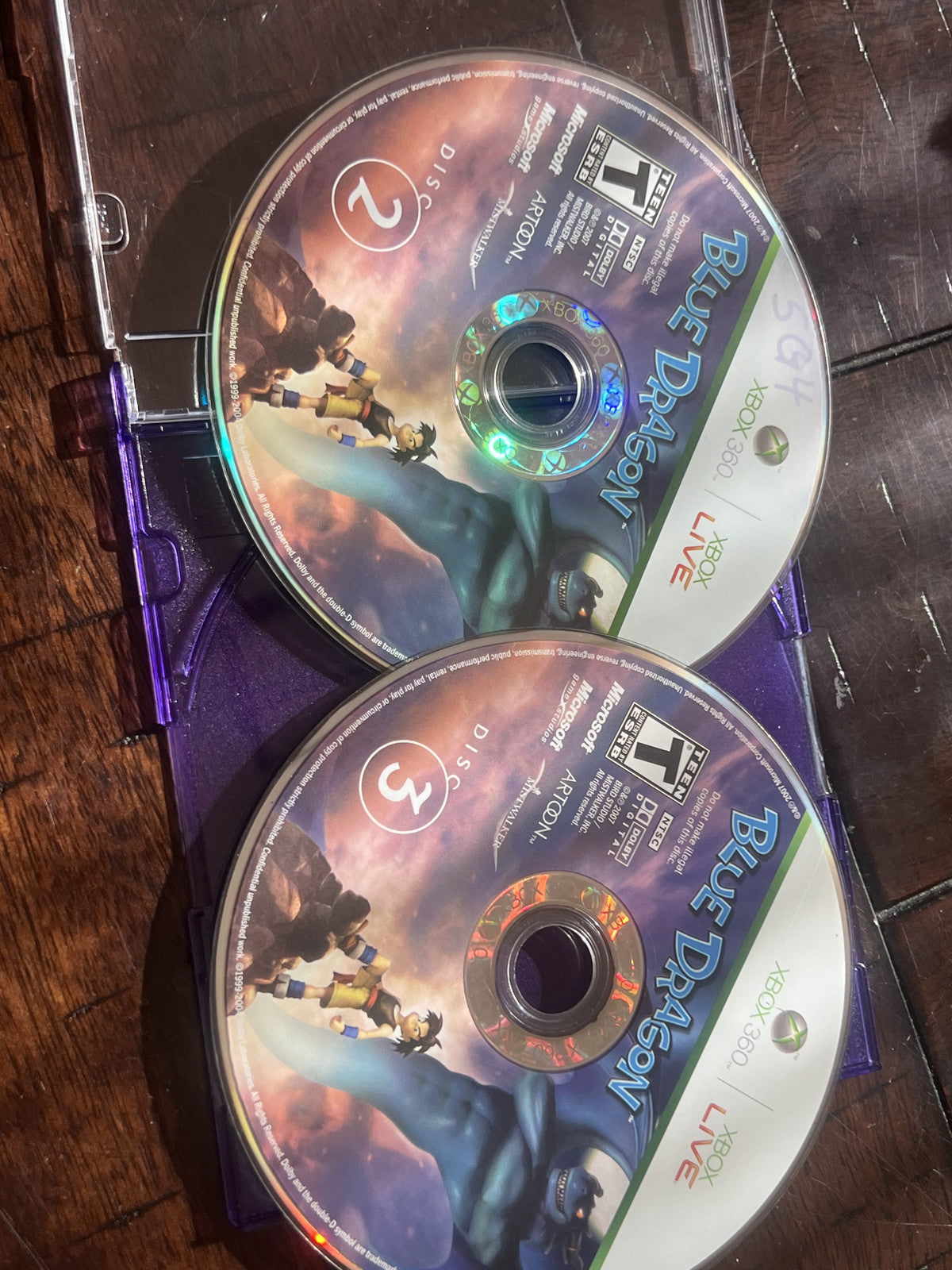 Blue Dragon (Microsoft Xbox 360, 2007) DISCS 2 & 3 ONLY