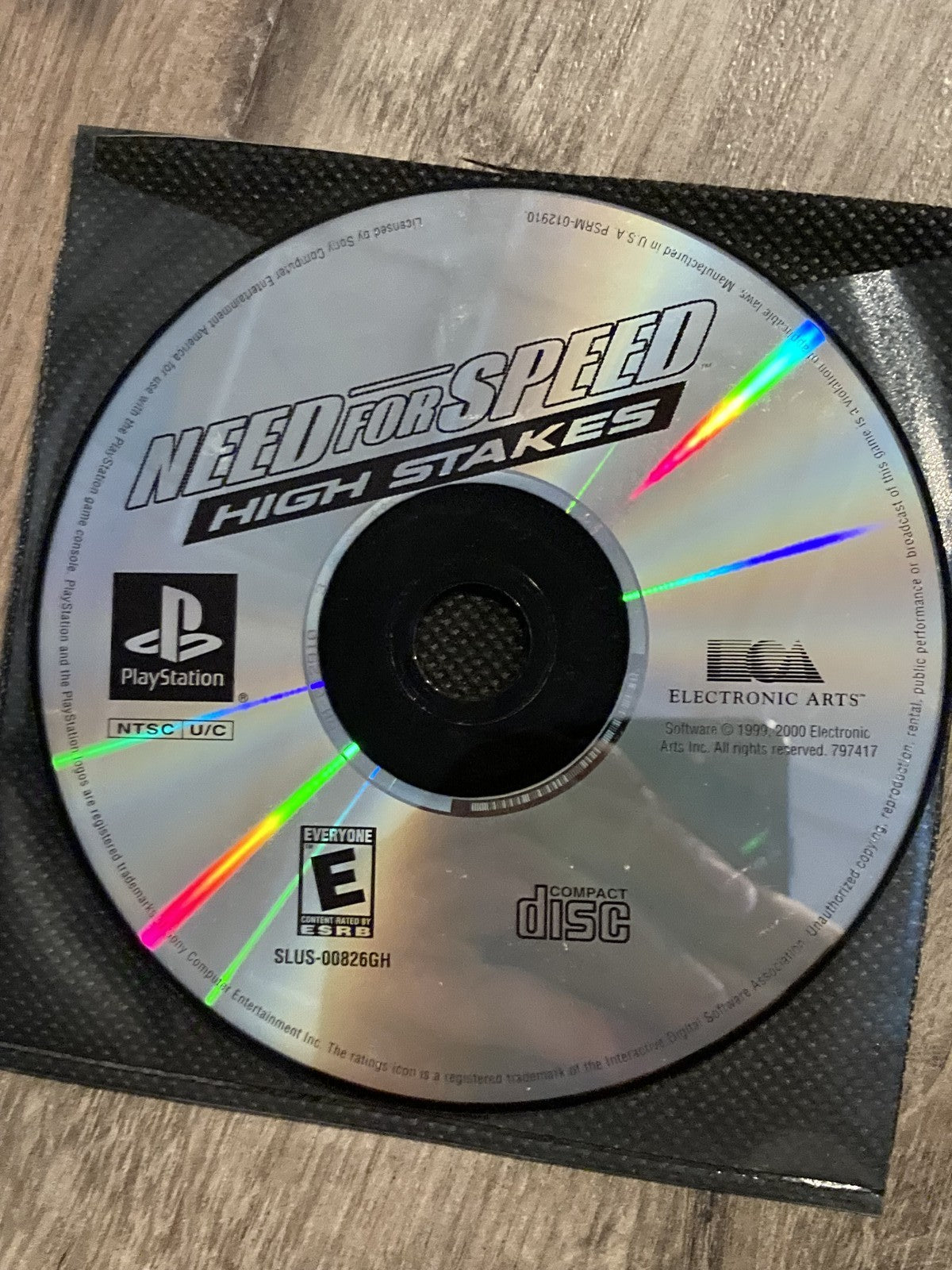 Need for Speed High Stakes (Sony Playstation 1 PS1, 1999) DISC ONLY