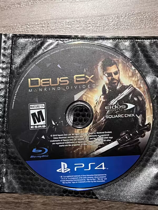 Deus Ex: Mankind Divided (Sony Playstation 4, 2016) DISC ONLY