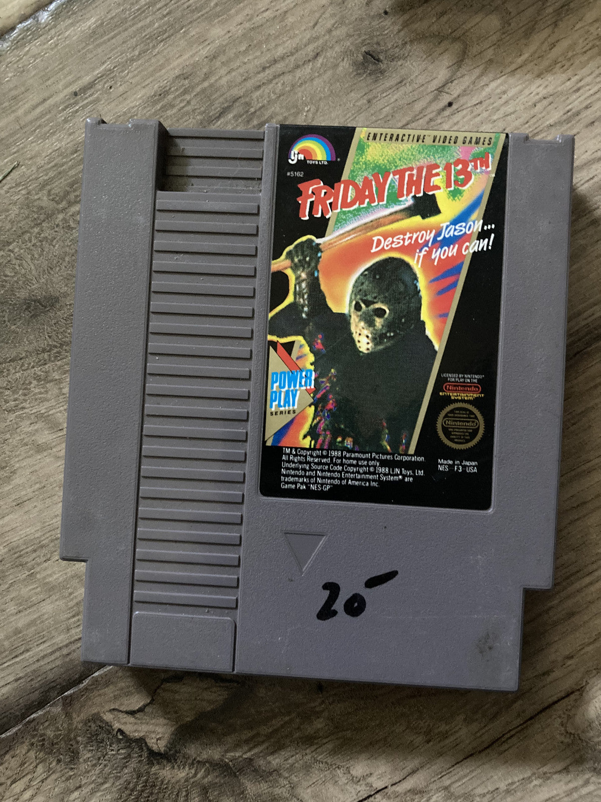Friday the 13th (Nintendo NES, 1989) CART ONLY