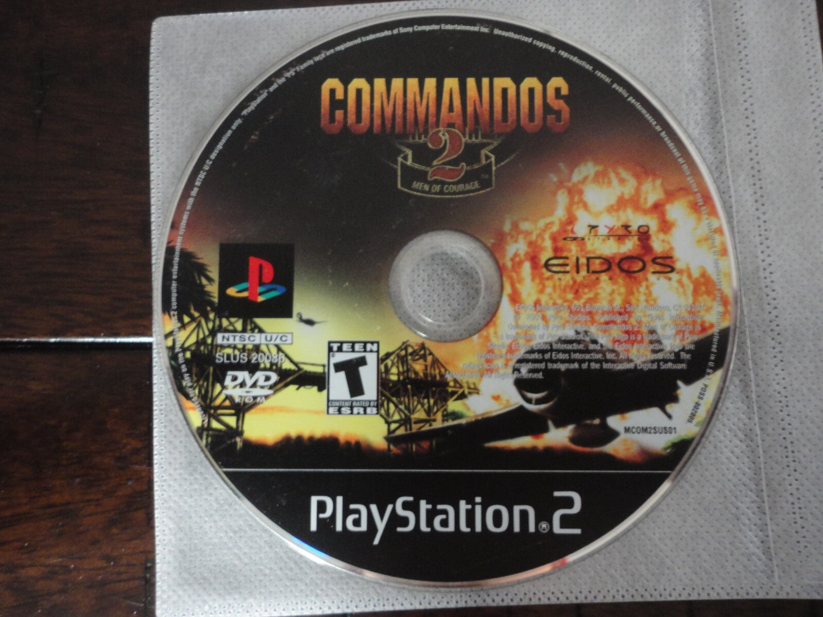 Commandos 2: Men of Courage (Sony PlayStation 2, 2002) DISC ONLY
