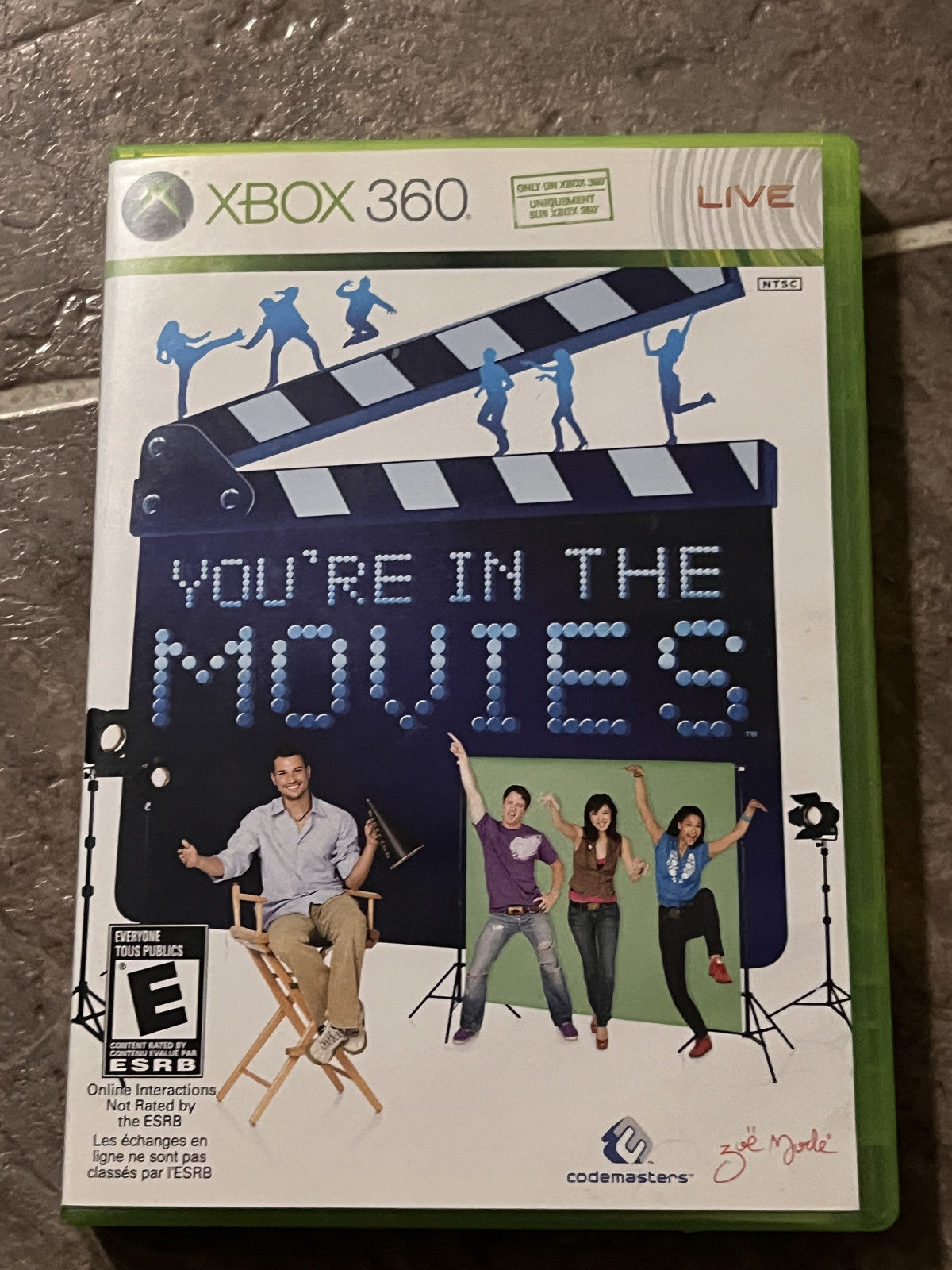 You're in the Movies (Microsoft Xbox 360, 2008) CIB COMPLETE