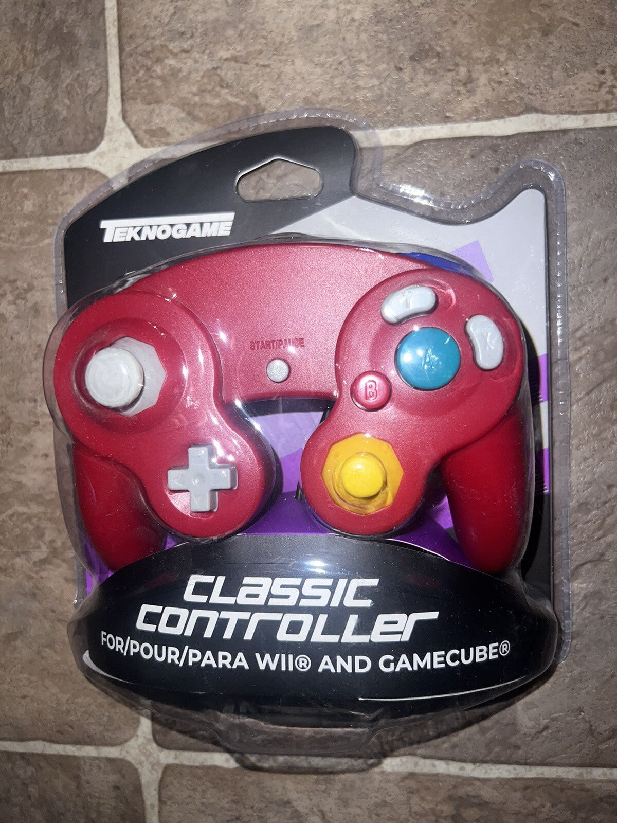 Classic Wired Gamepad Controller For Nintendo Wii GameCube Red BRAND NEW