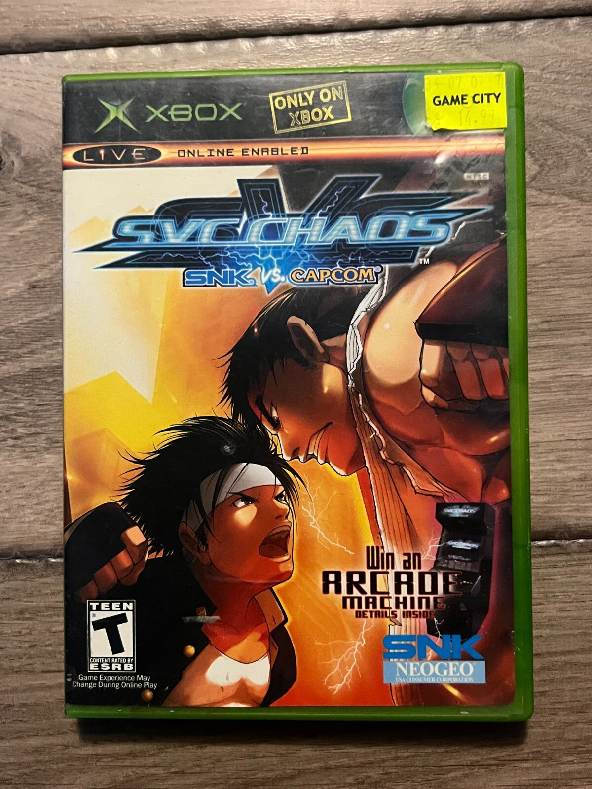 SNK vs. Capcom: SVC Chaos (Microsoft Xbox, 2004) CASE ONLY NO MANUAL