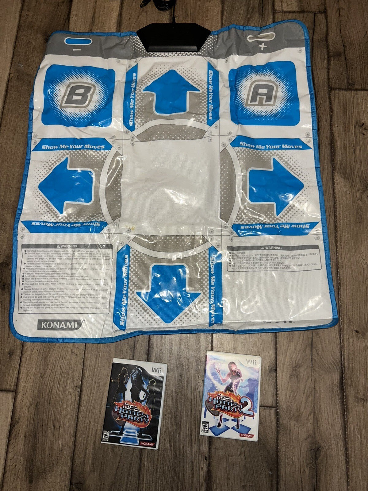 Dance Dance Revolution Dance Mat with Hottest Party 1 And 2