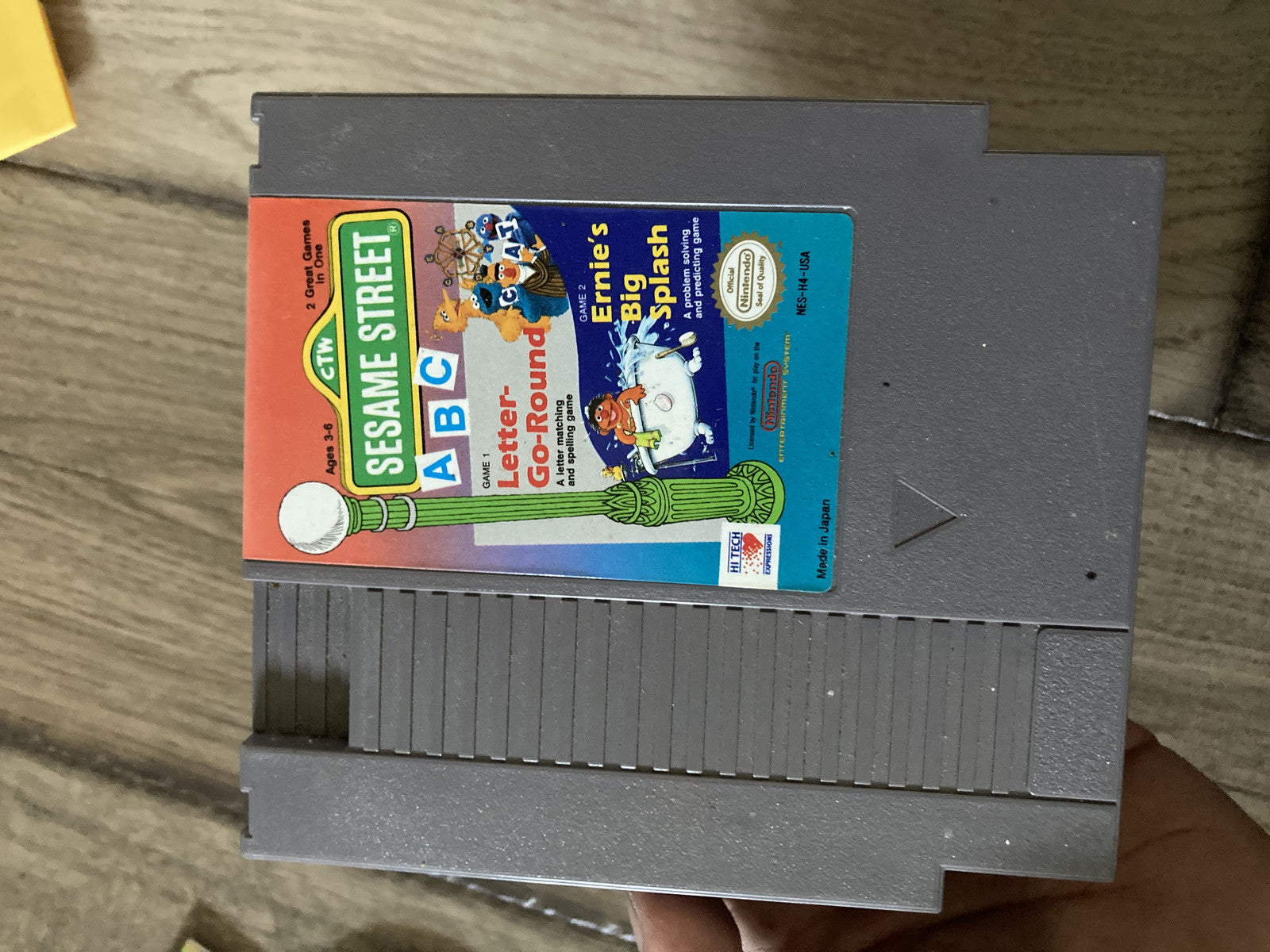 Sesame Street Letter-Go-Round (Nintendo NES, 1989) CART ONLY