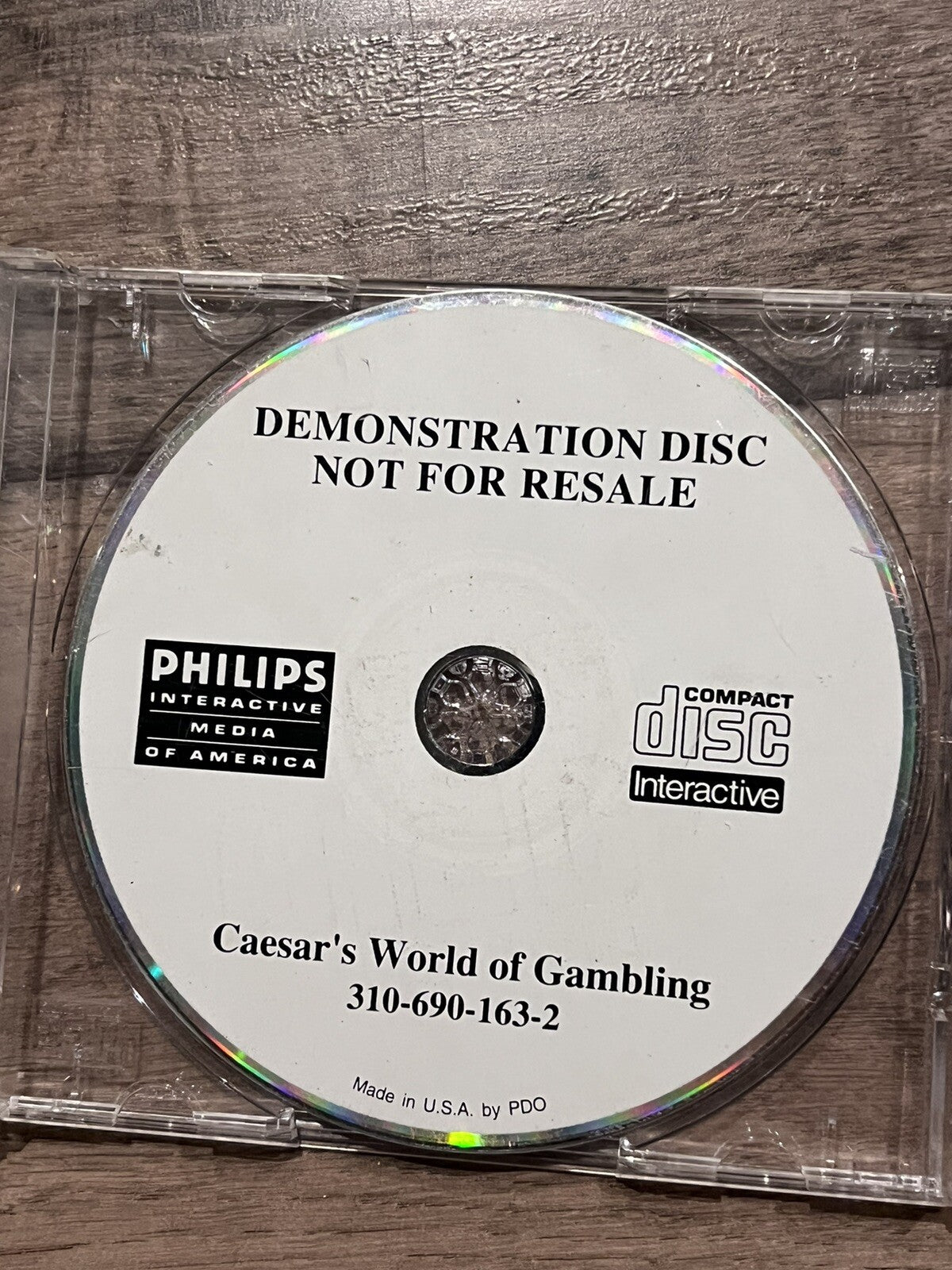 Caesars World of Gambling: Demo Demonstration Disc (Philips CDI CD-i, 1991)