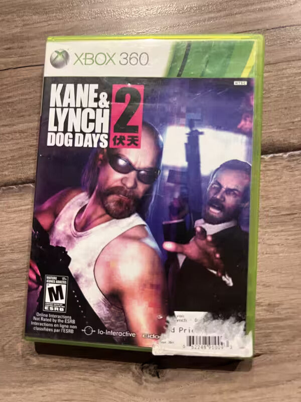 Kane & Lynch 2: Dog Days (Microsoft Xbox 360, 2010) CIB