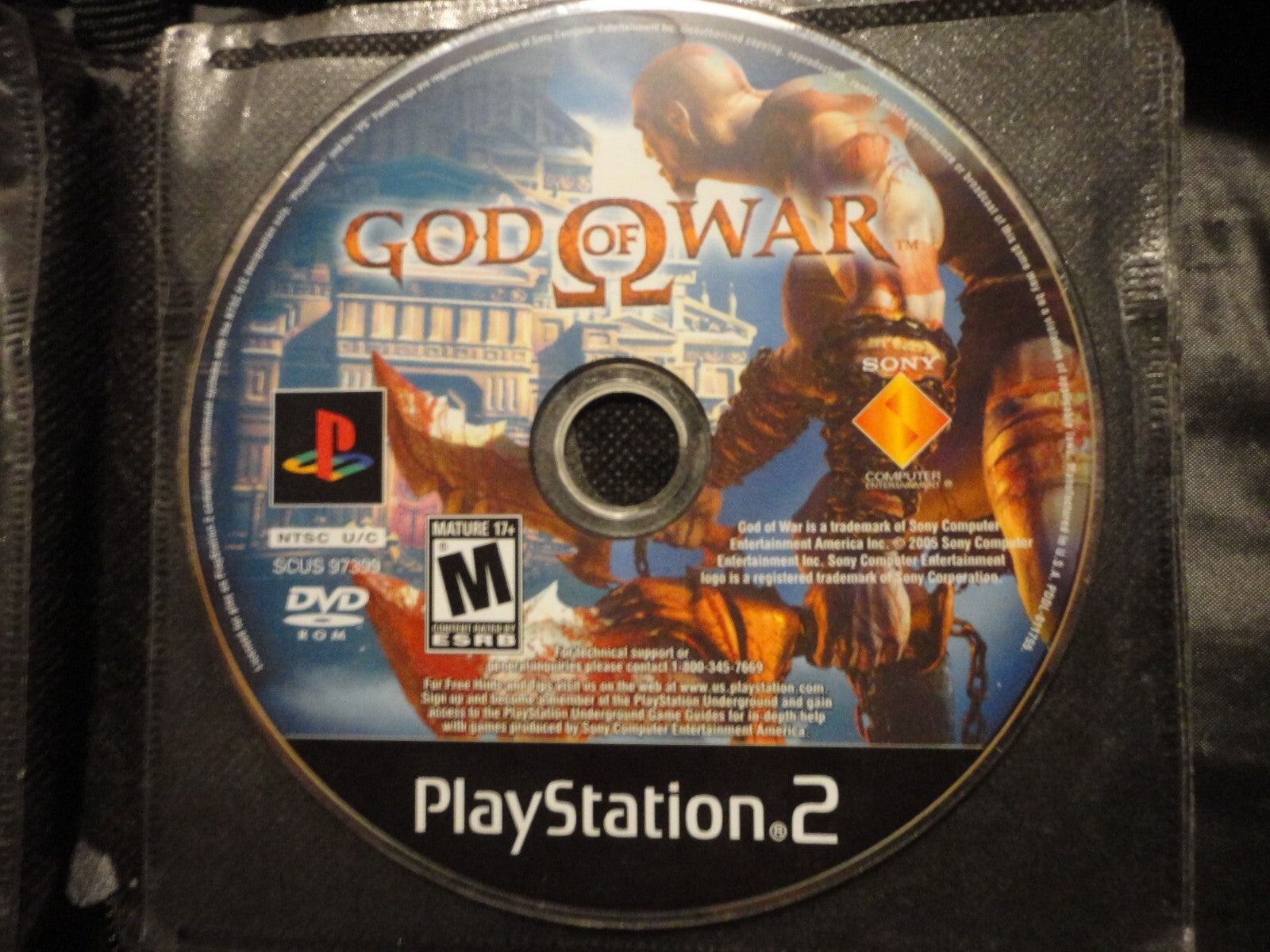 God of War (Sony PlayStation 2, 2005) DISC ONLY