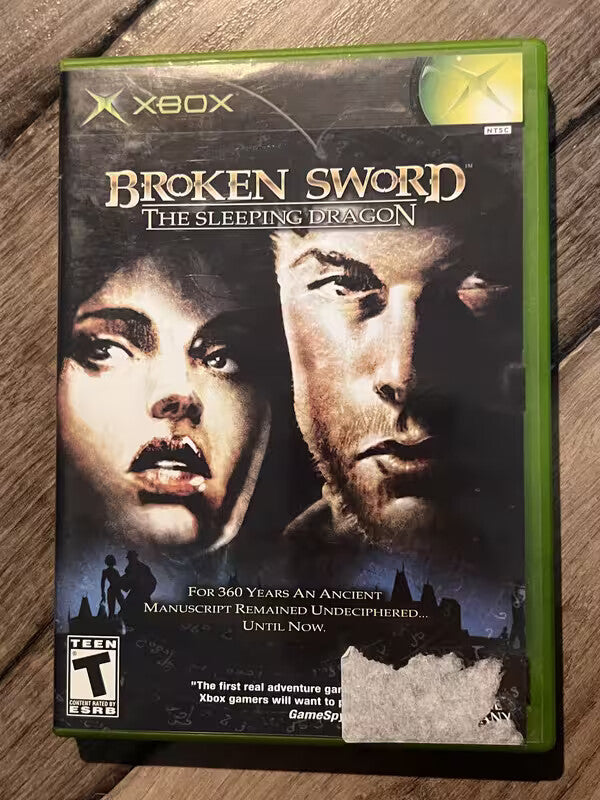 Broken Sword The Sleeping Dragon (Microsoft Xbox, 2003) CIB