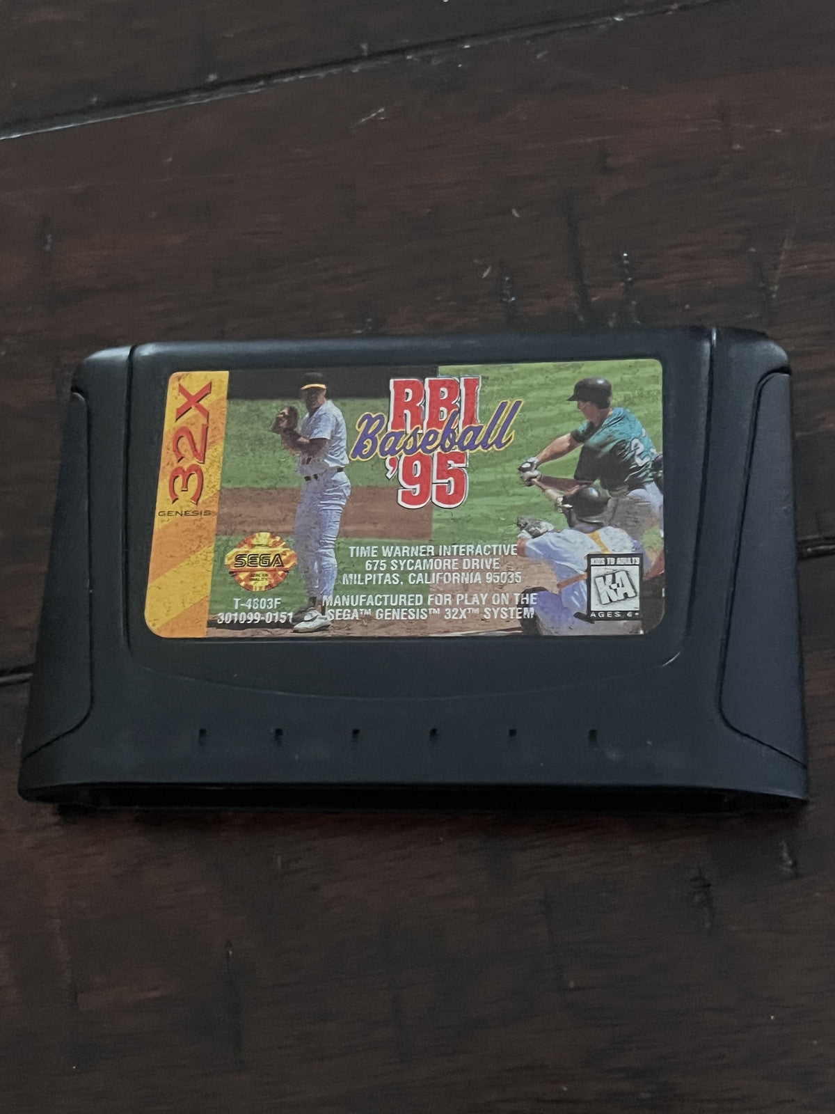 RBI Baseball 95 (Sega 32X, 1995) CART ONLY